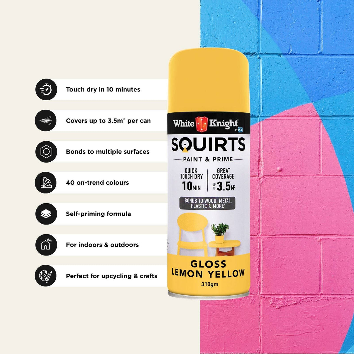 White Knight 310g Squirts Spray Paint - Image 185 of 205