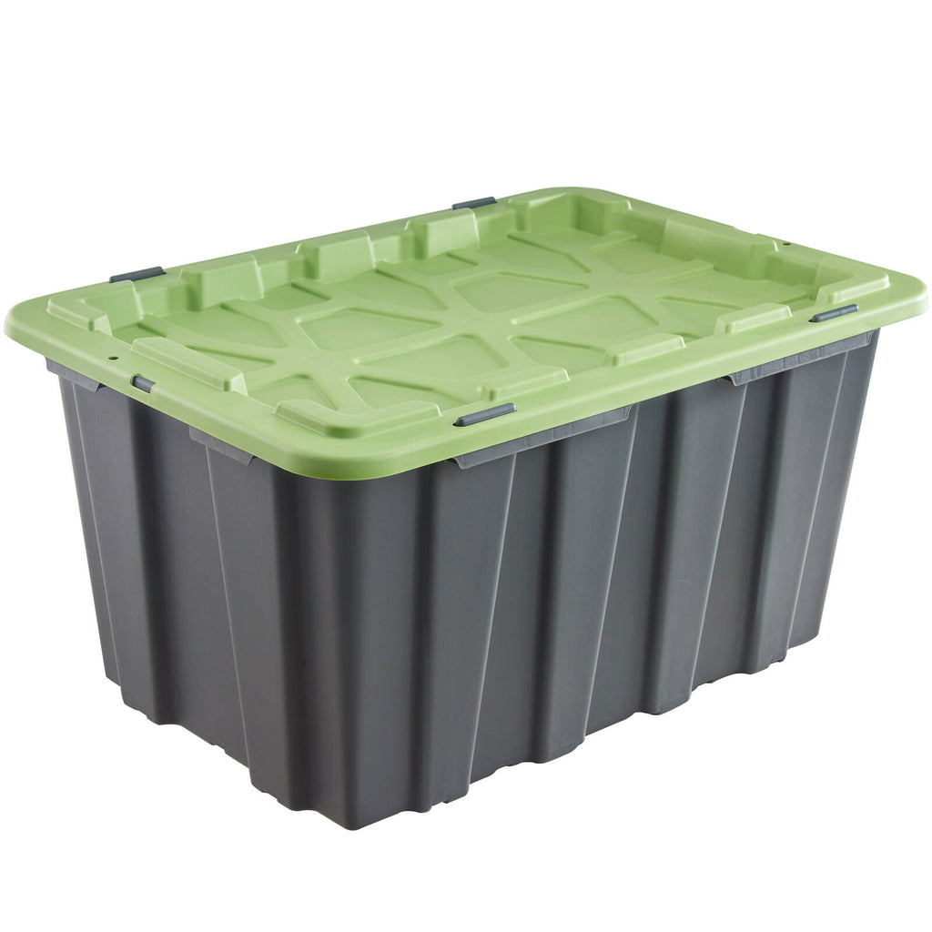 All Set Green And Grey Storage Container With Flat Lid - Image 1 of 6