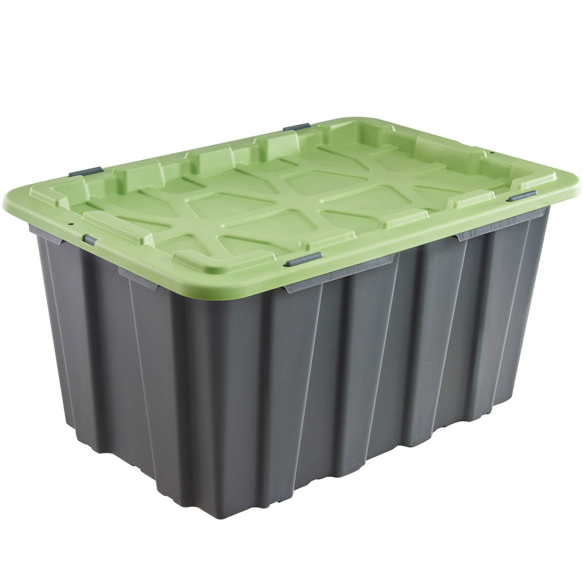 All Set Green And Grey Storage Container With Flat Lid - Image 1 of 6