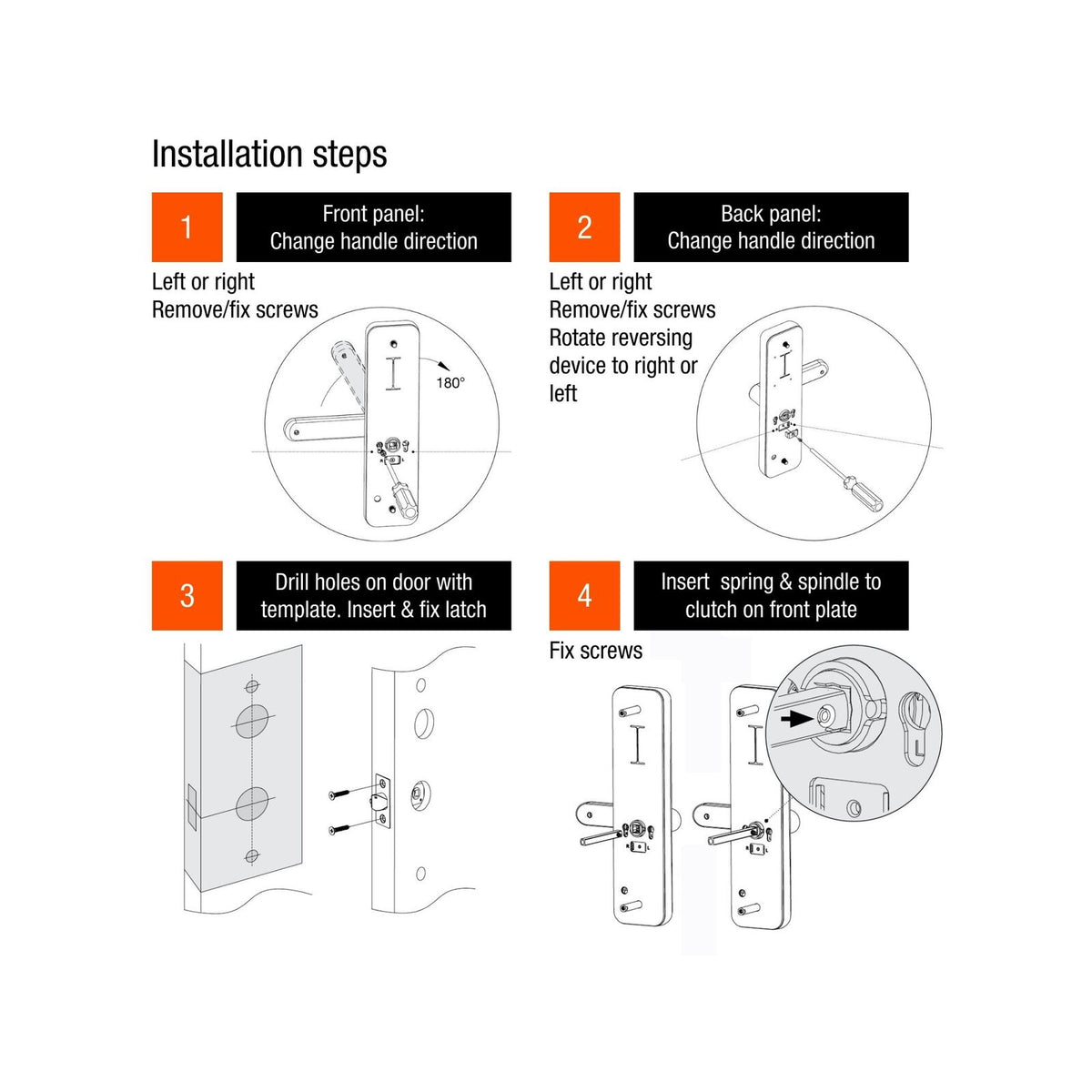Lemaar Black Rectangle Latch Smart Lock - Image 2 of 4