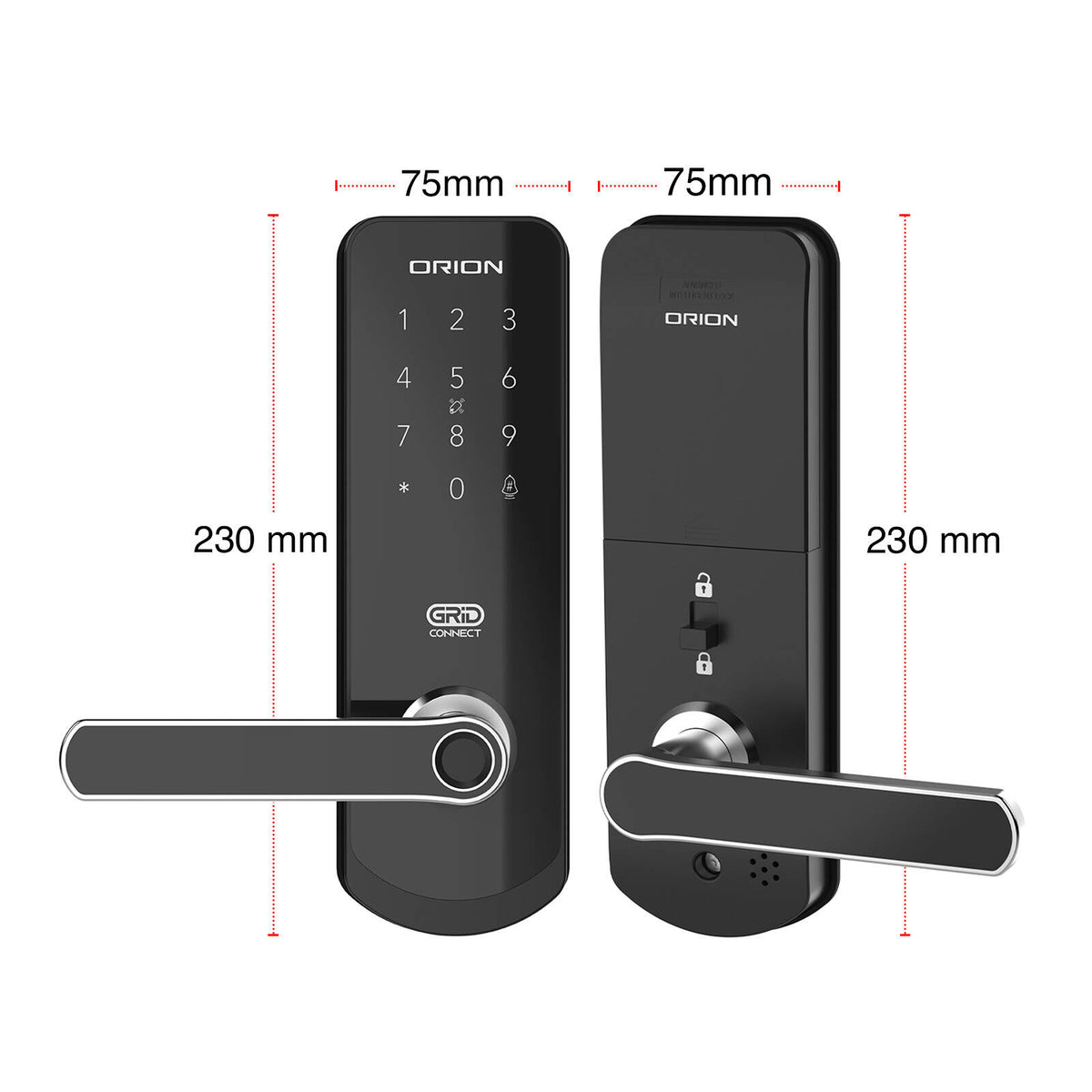 Orion Grid Connect Smart Wi-Fi Entrance Lock - Image 8 of 9