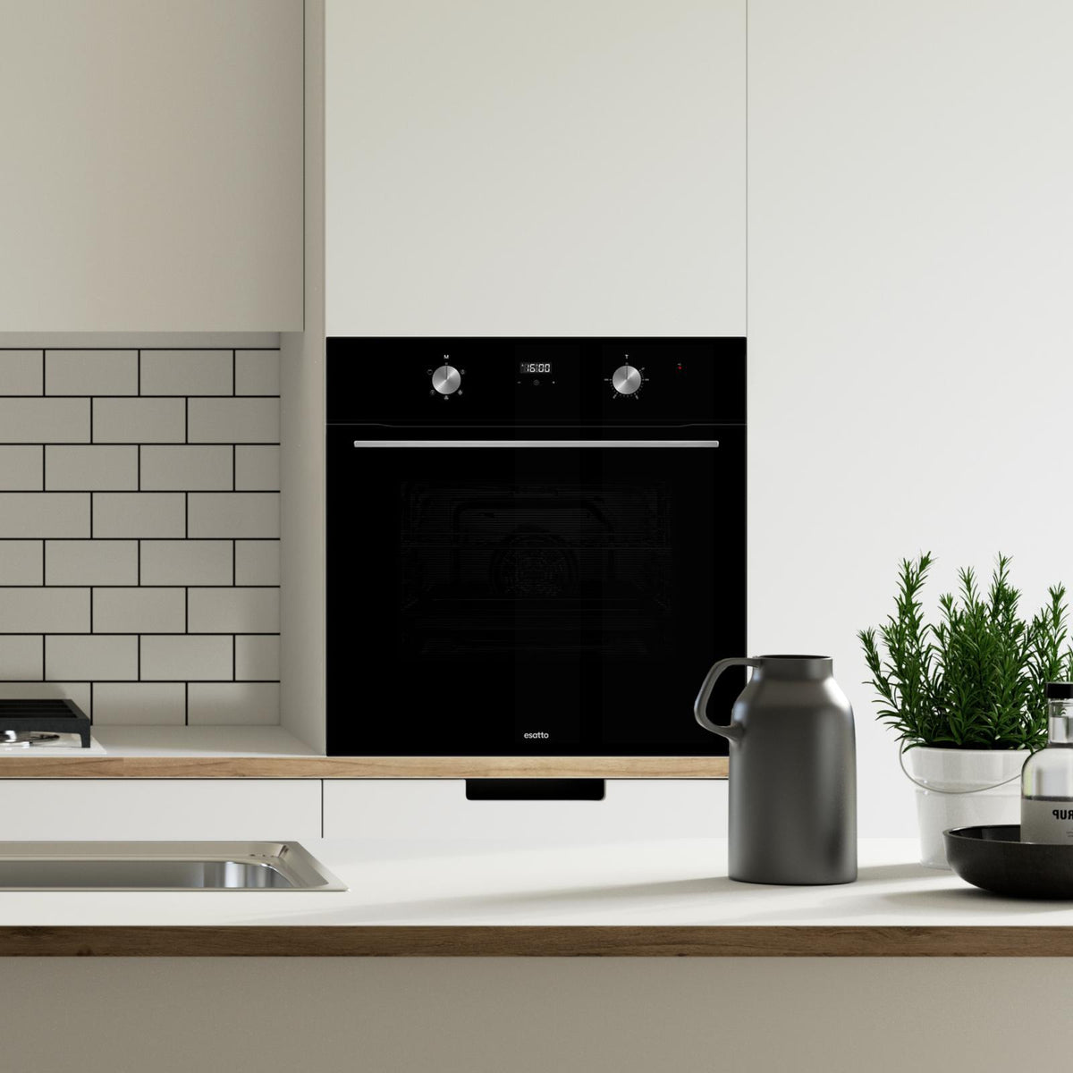 Esatto 60cm 5 Function Oven with Touch Control Timer - Image 2 of 7