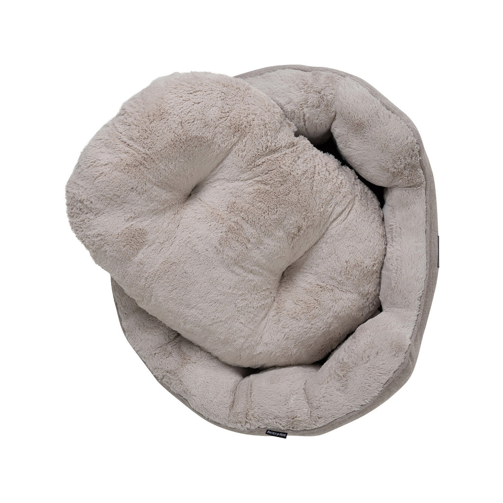 Baxter Bone Taupe Sofa Style Fabric Shell Bed - Image 6 of 9