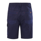 Hard Yakka Men's Navy Tough Utility Mid Length Shorts - Image 3 of 11
