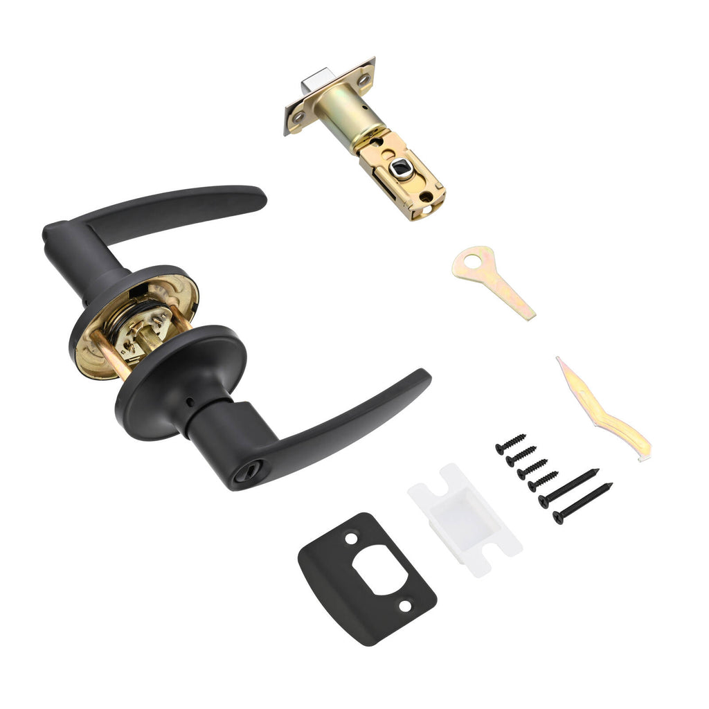 Ikonic Black Matte Norr Privacy Lever Set - Image 6 of 10