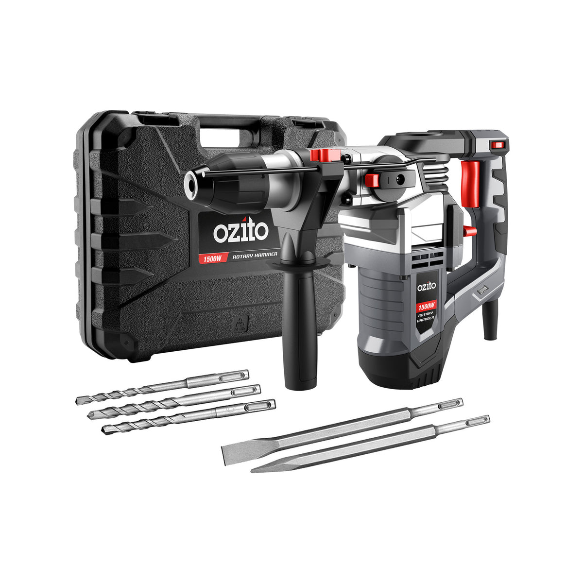 Ozito 1500W 5J Rotary Hammer Drill Kit RHD-1550 - Image 1 of 7