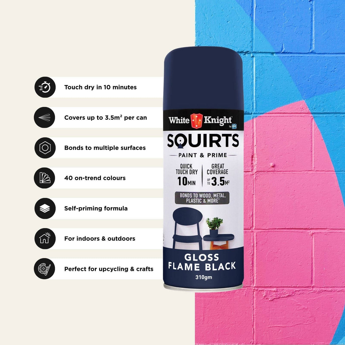 White Knight 310g Squirts Spray Paint - Image 53 of 205