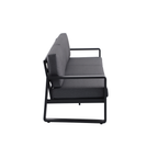 Mimosa Cordoba 3 Seater Aluminium Lounge Charcoal - Image 5 of 5