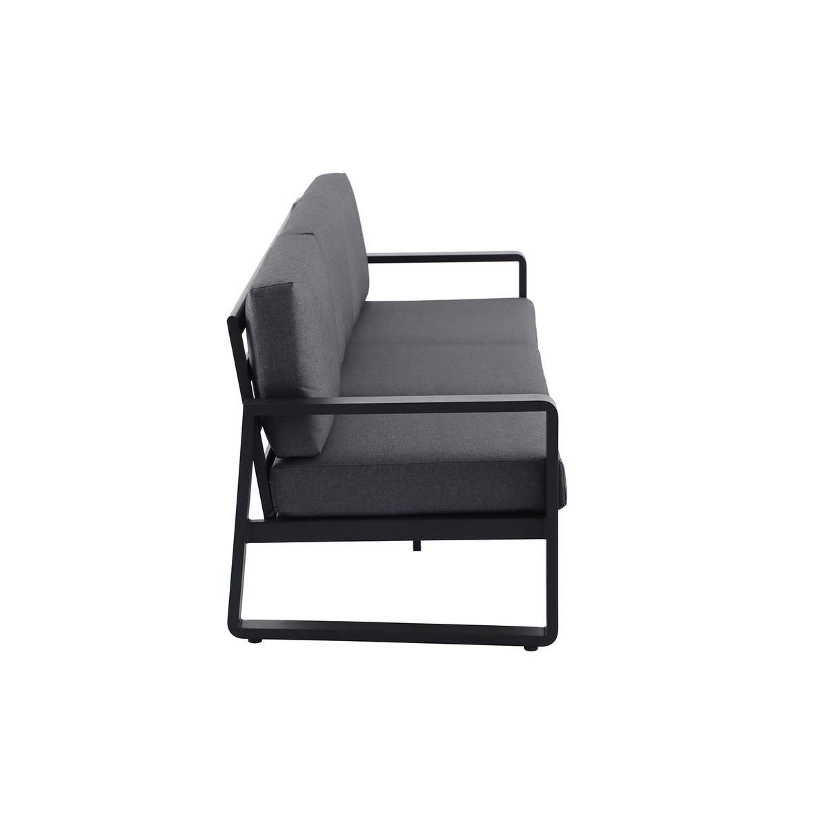 Mimosa Cordoba 3 Seater Aluminium Lounge Charcoal - Image 5 of 5