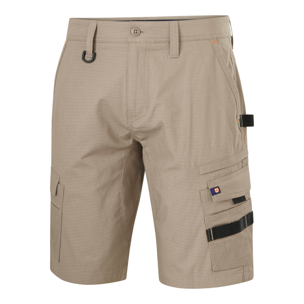 Citeco Men's Khaki Mid Shorts Ripstop Cargo - Image 10 of 13
