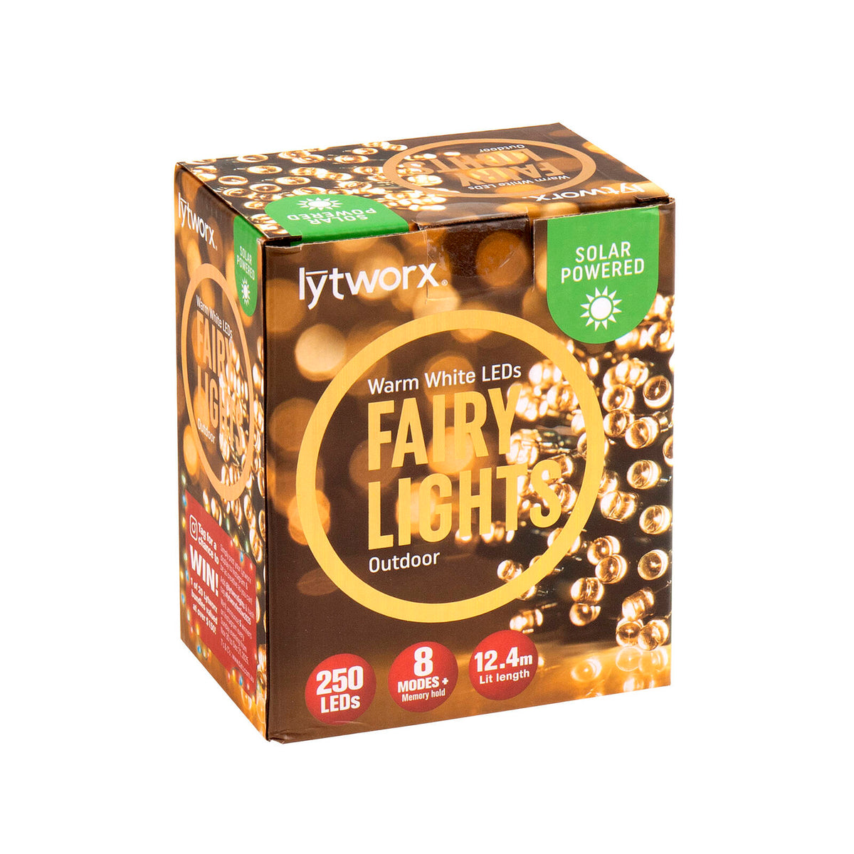 Lytworx Solar Warm White Fairy Lights Pk250 - Image 1 of 1