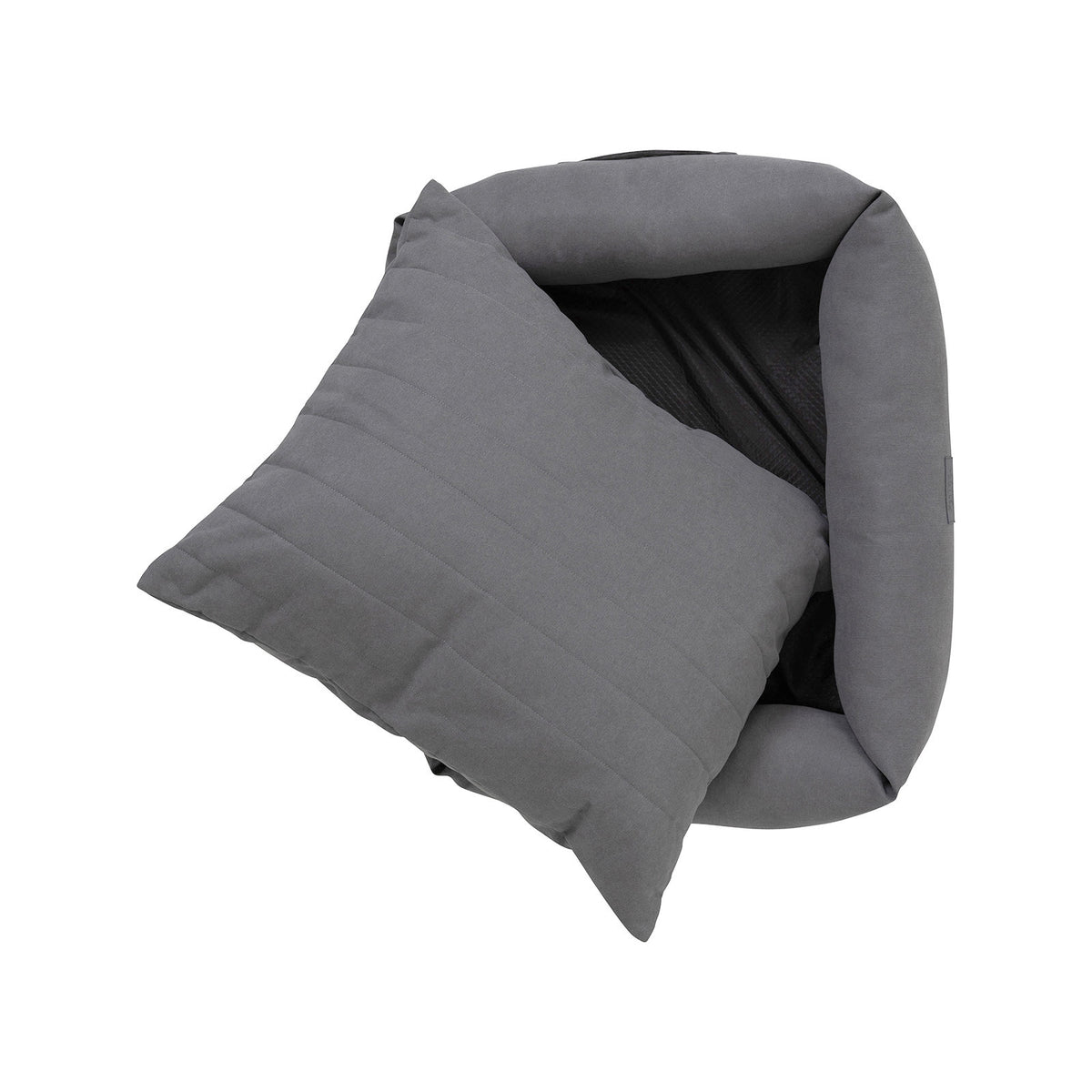 Baxter Bone Grey Small Sofa Style Fabric Bolster Bed - Image 6 of 9