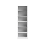 Flexi Storage Wardrobe 606 x 2000 x 480mm White Matte 6 Shelf Unit - Image 4 of 9