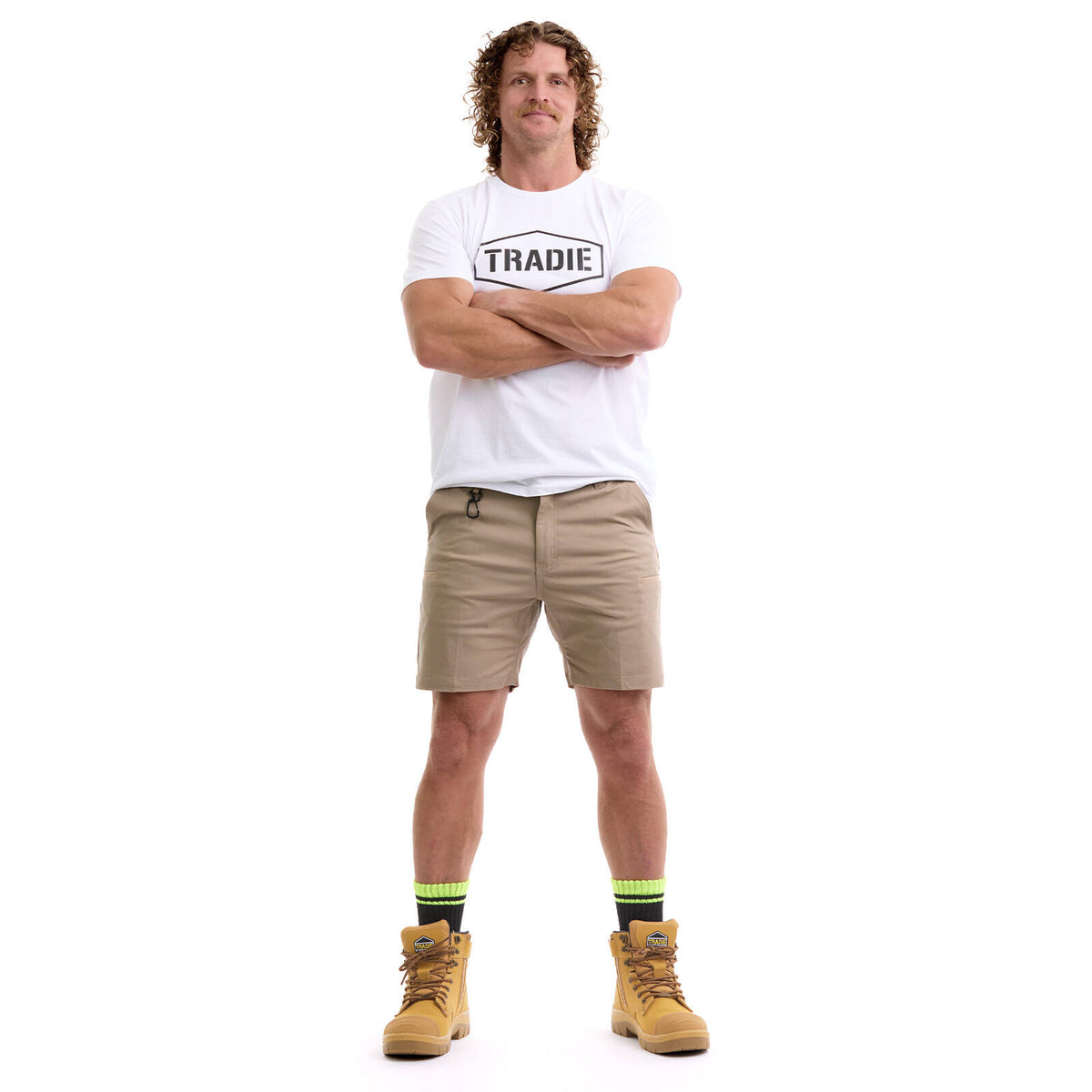 Tradie Pro Khaki Mid Short - 97 - Image 5 of 6