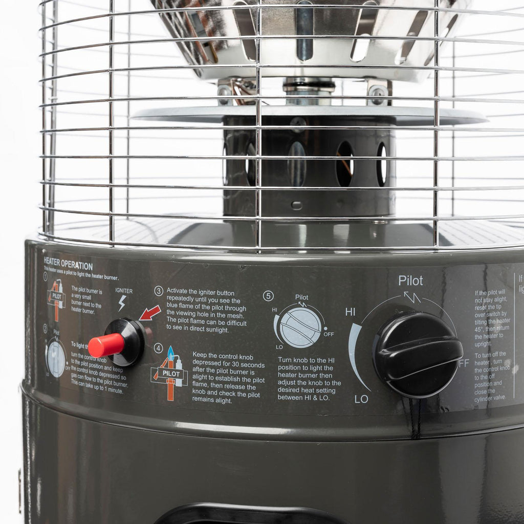 Mimosa Charcoal Outdoor Area Gas Heater - Image 3 of 6