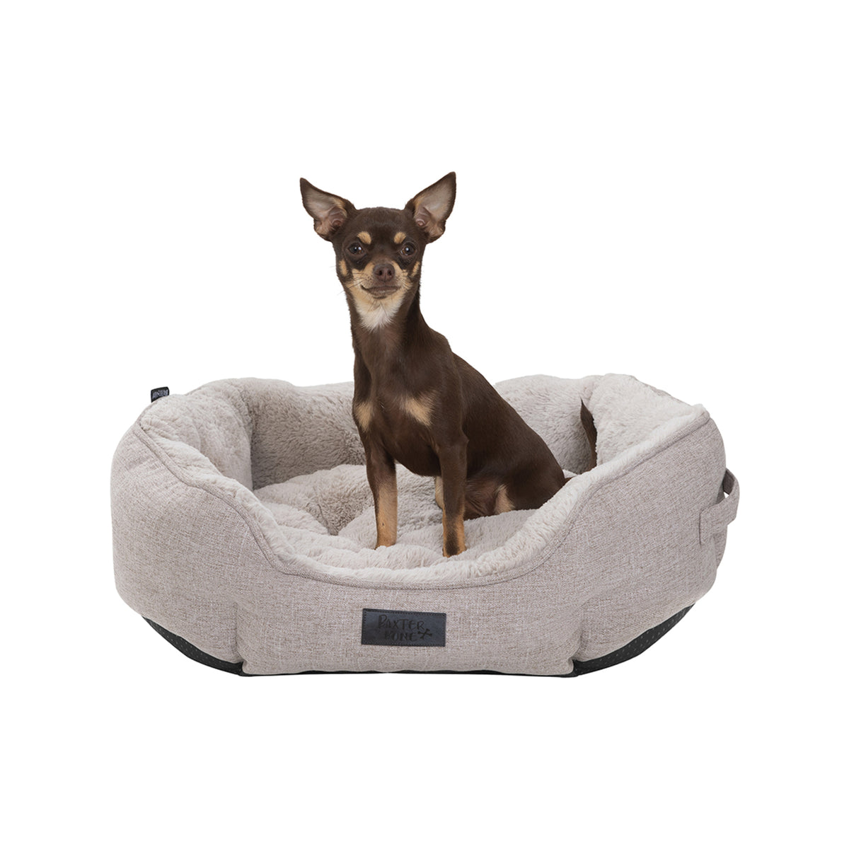 Baxter Bone Taupe Sofa Style Fabric Shell Bed - Image 9 of 9