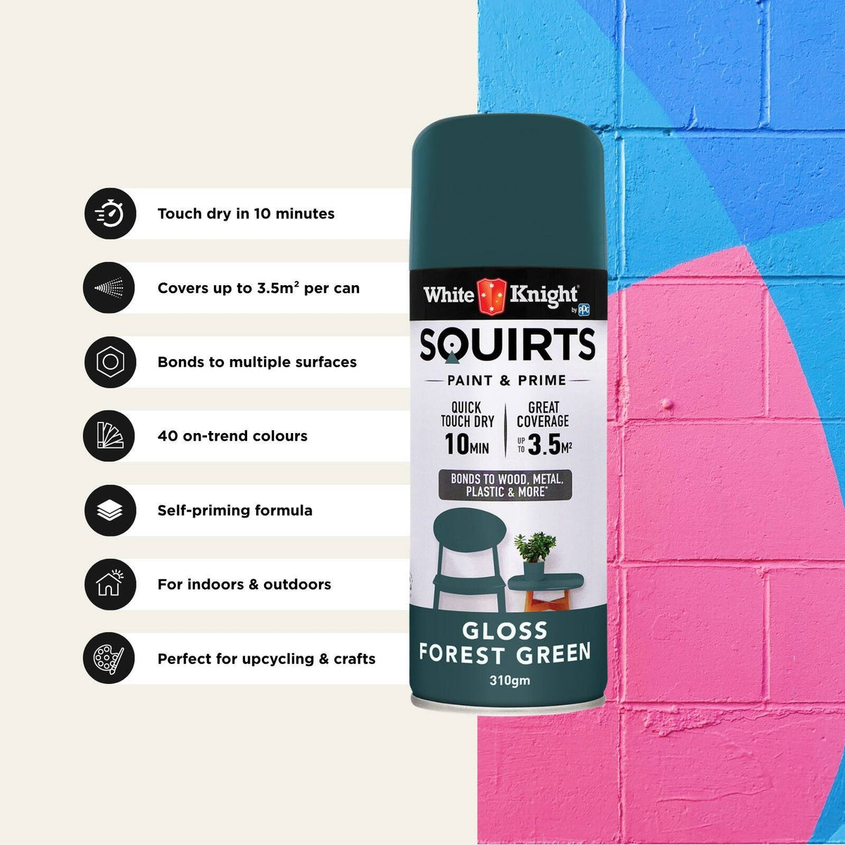 White Knight 310g Squirts Spray Paint - Image 142 of 205