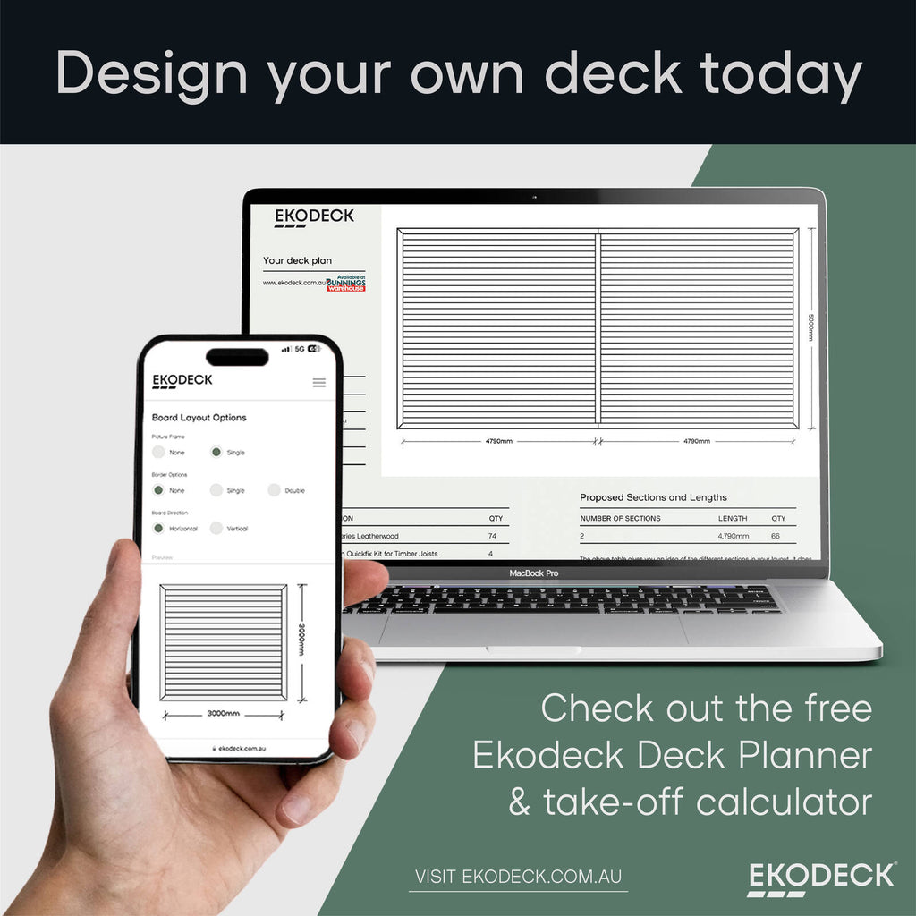Ekodeck 137 x 23mm 5.4m Backbeach and Leatherwood Designer Series Composite Decking - Image 8 of 10