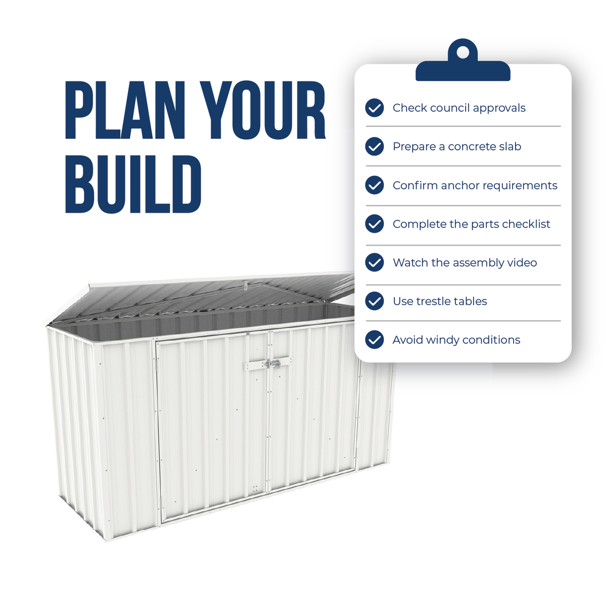 Absco Sheds 2.26 x 0.78 x 1.15m Wheelie Bin Cover - Image 10 of 19