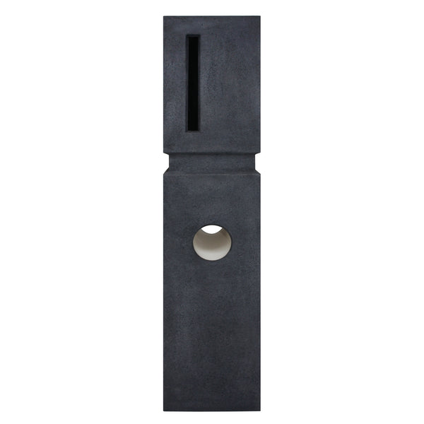 Northcote Pottery Vermont Charcoal Elite Pillar Letterbox