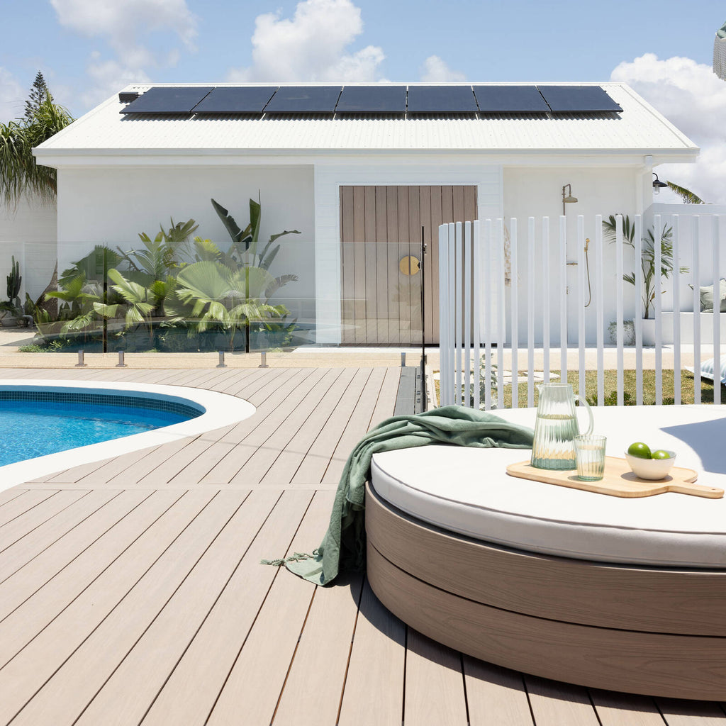 Ekodeck 137 x 23mm 5.4m Backbeach and Leatherwood Designer Series Composite Decking - Image 5 of 10