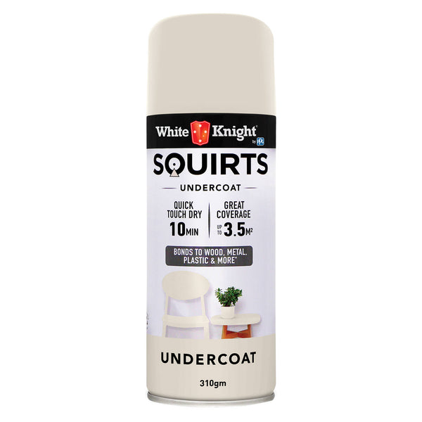 White Knight 310g Undercoat Squirts Spray Paint