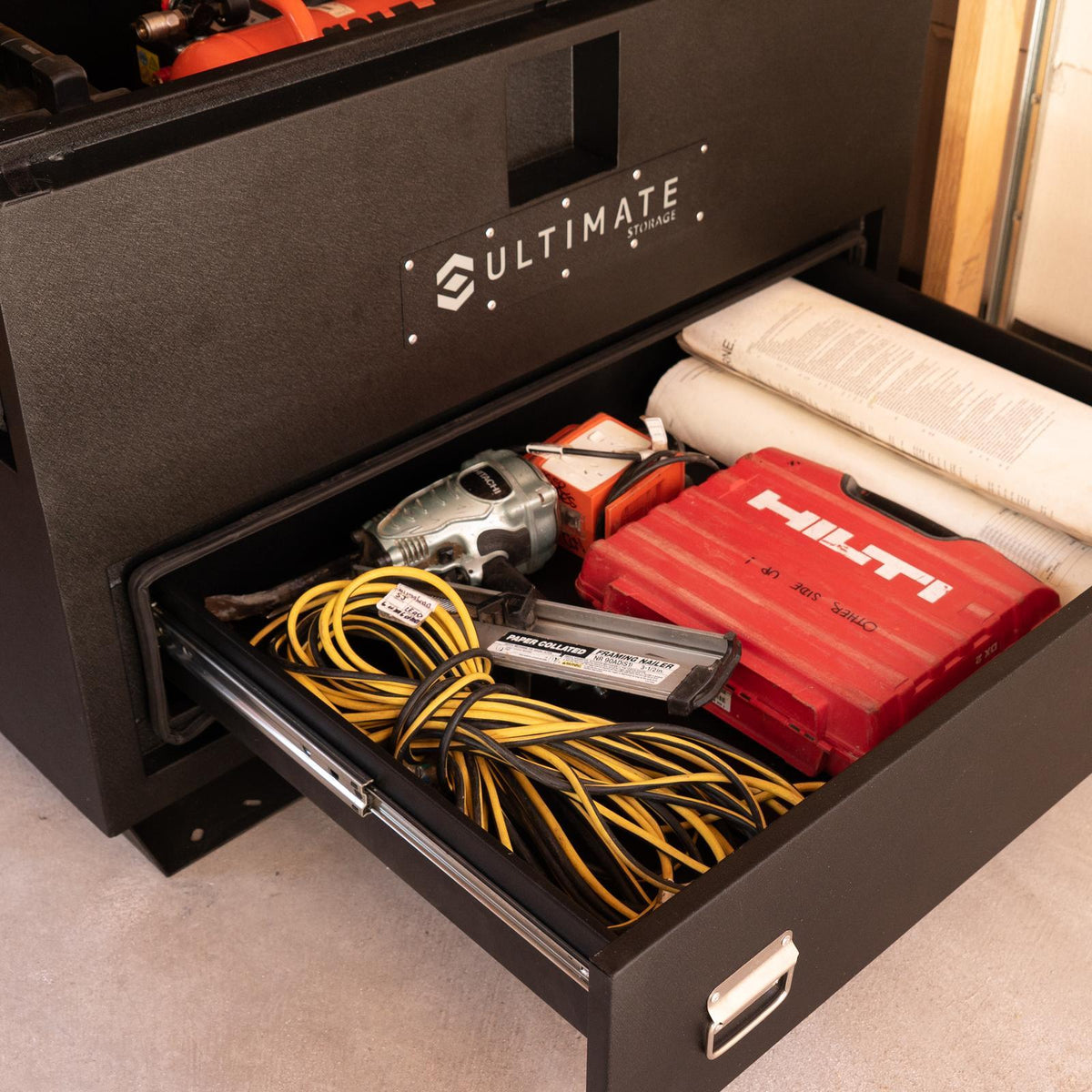 Ultimate Storage Site Box With Angled Lid And Drawer - Image 11 of 14