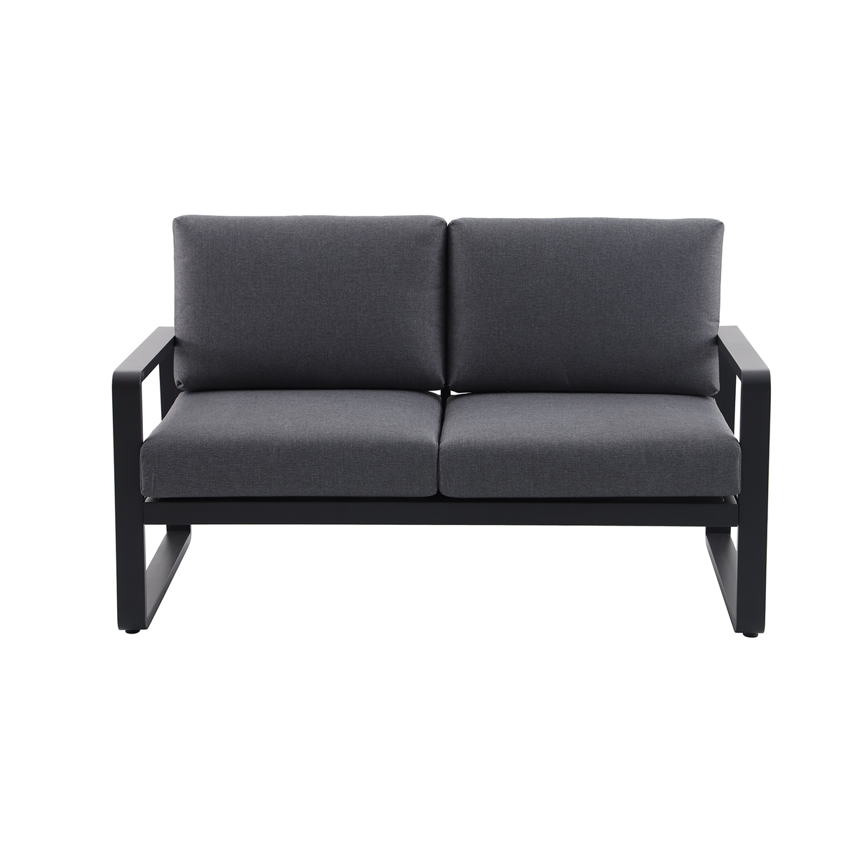 Mimosa Cordoba 2 Seater Aluminium Lounge Charcoal - Image 4 of 5