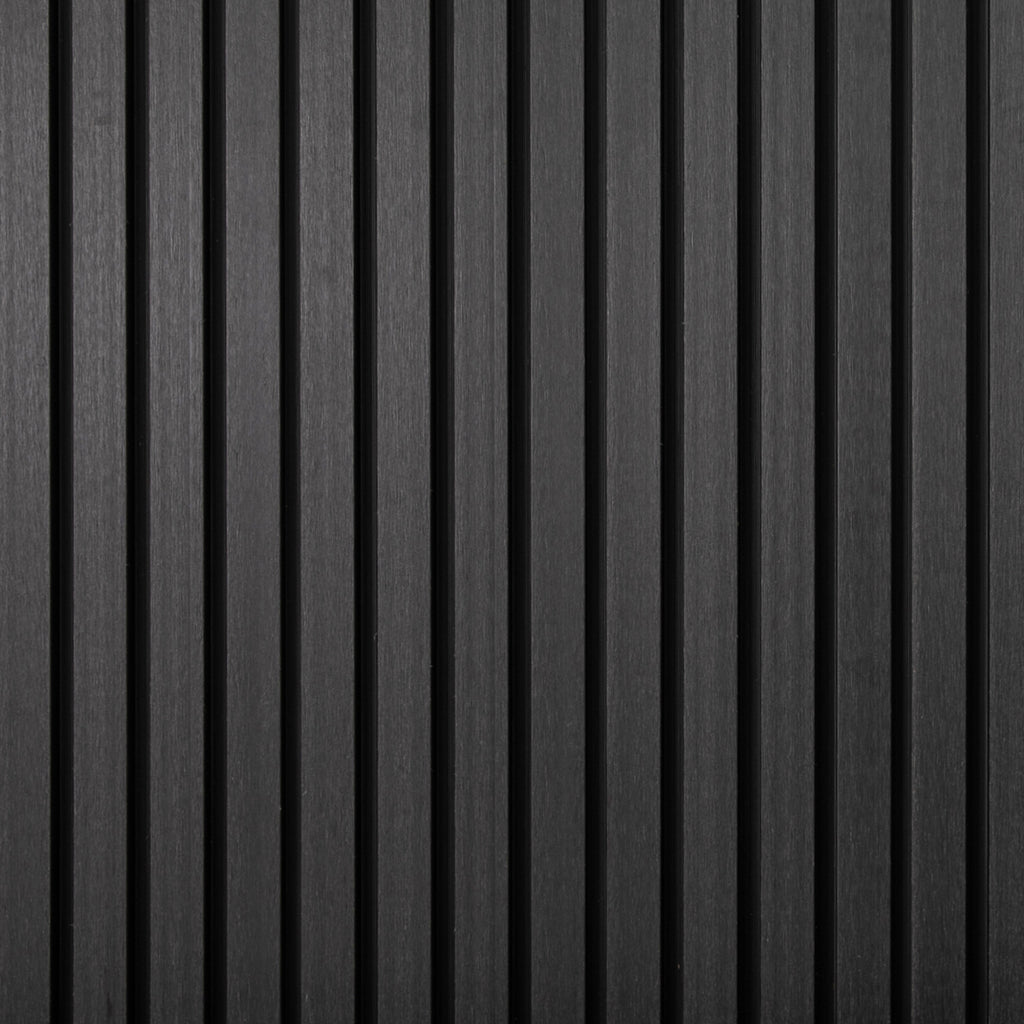 Ekodeck 219 x 26mm 3.6m Carbon Batten Screen Castellated Panel - Image 1 of 5