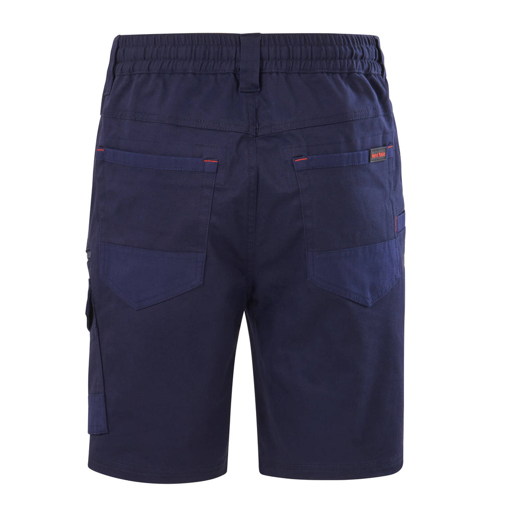 Hard Yakka Men's Navy Tough Utility Mid Length Shorts - Image 9 of 11