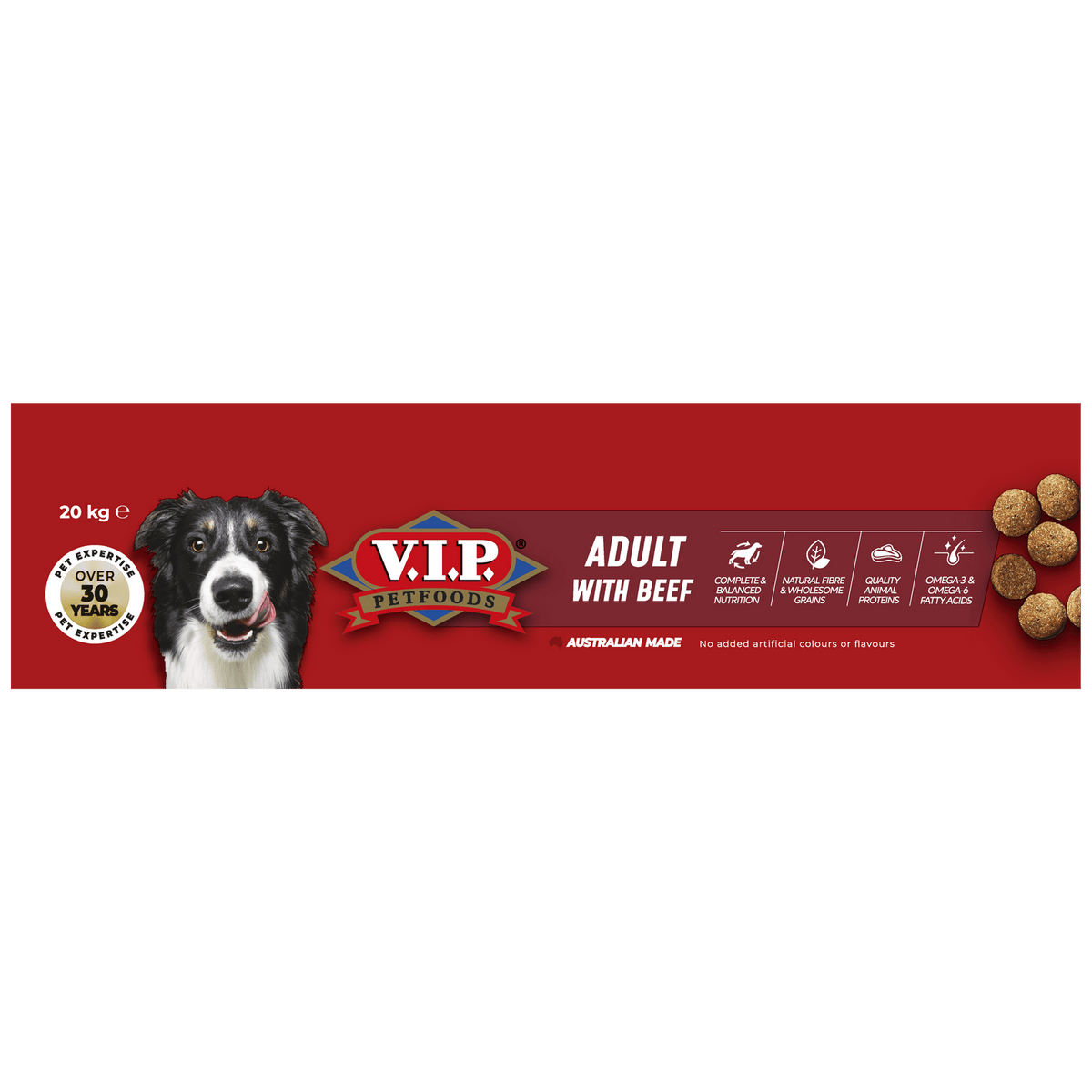 VIP 20kg Adult Dry Dog Food - Beef with Vegetable - Image 4 of 4