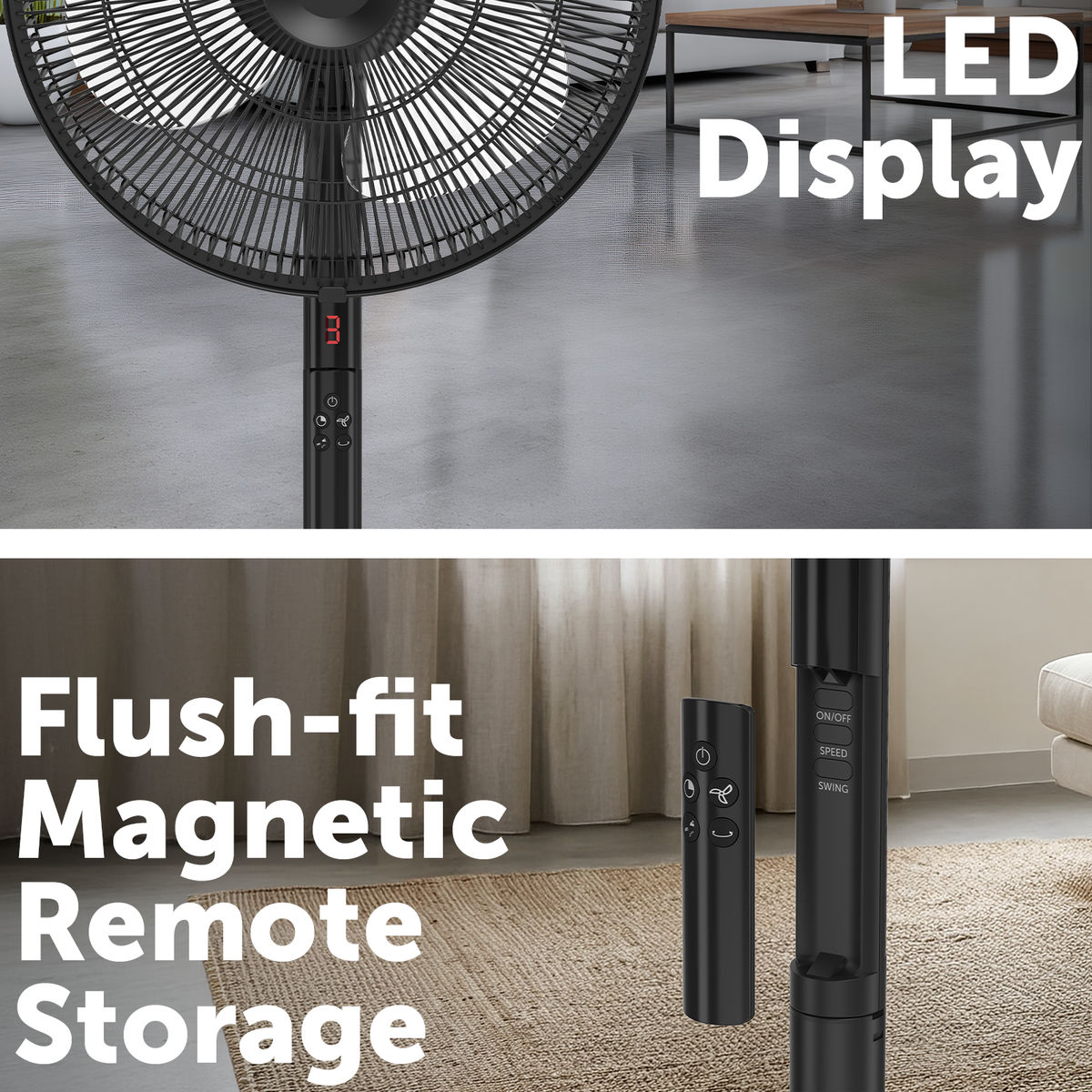 Arlec Smart 40cm DC Pedestal Fan With Remote - Image 2 of 7