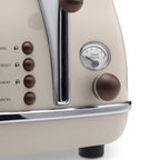 DeLonghi Beige Icona Vintage 4 Slice Toaster - Image 3 of 7