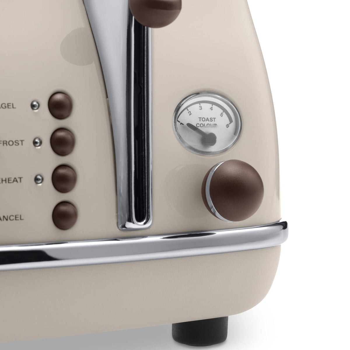 DeLonghi Beige Icona Vintage 4 Slice Toaster - Image 3 of 7