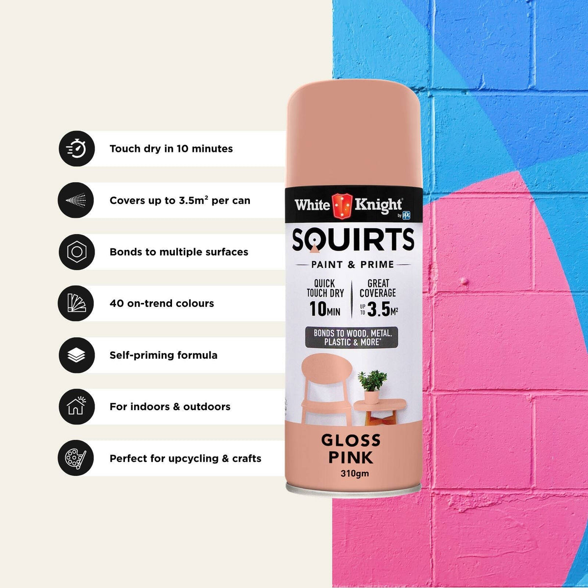 White Knight 310g Squirts Spray Paint - Image 167 of 205
