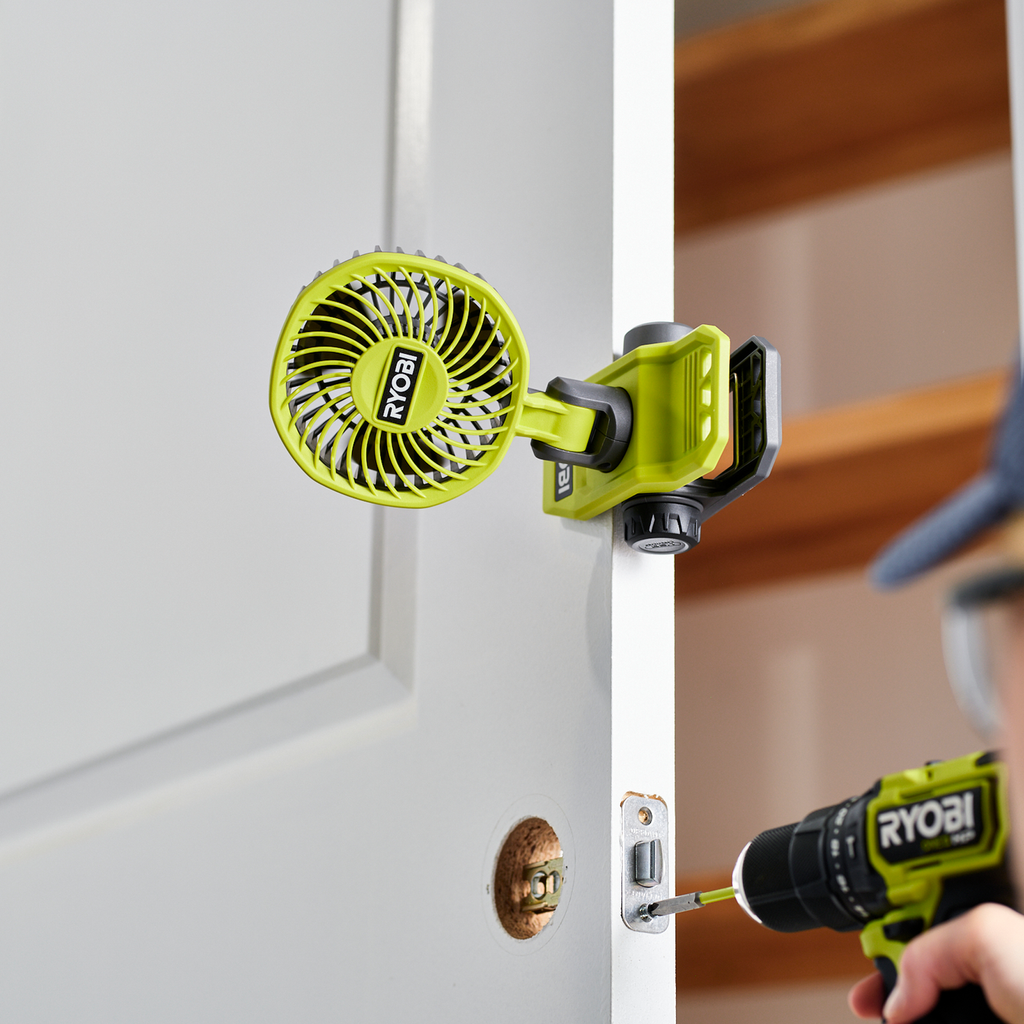 Ryobi USB Lithium Mini Clamp Fan 2Ah Kit - 2 Pack - Image 5 of 5