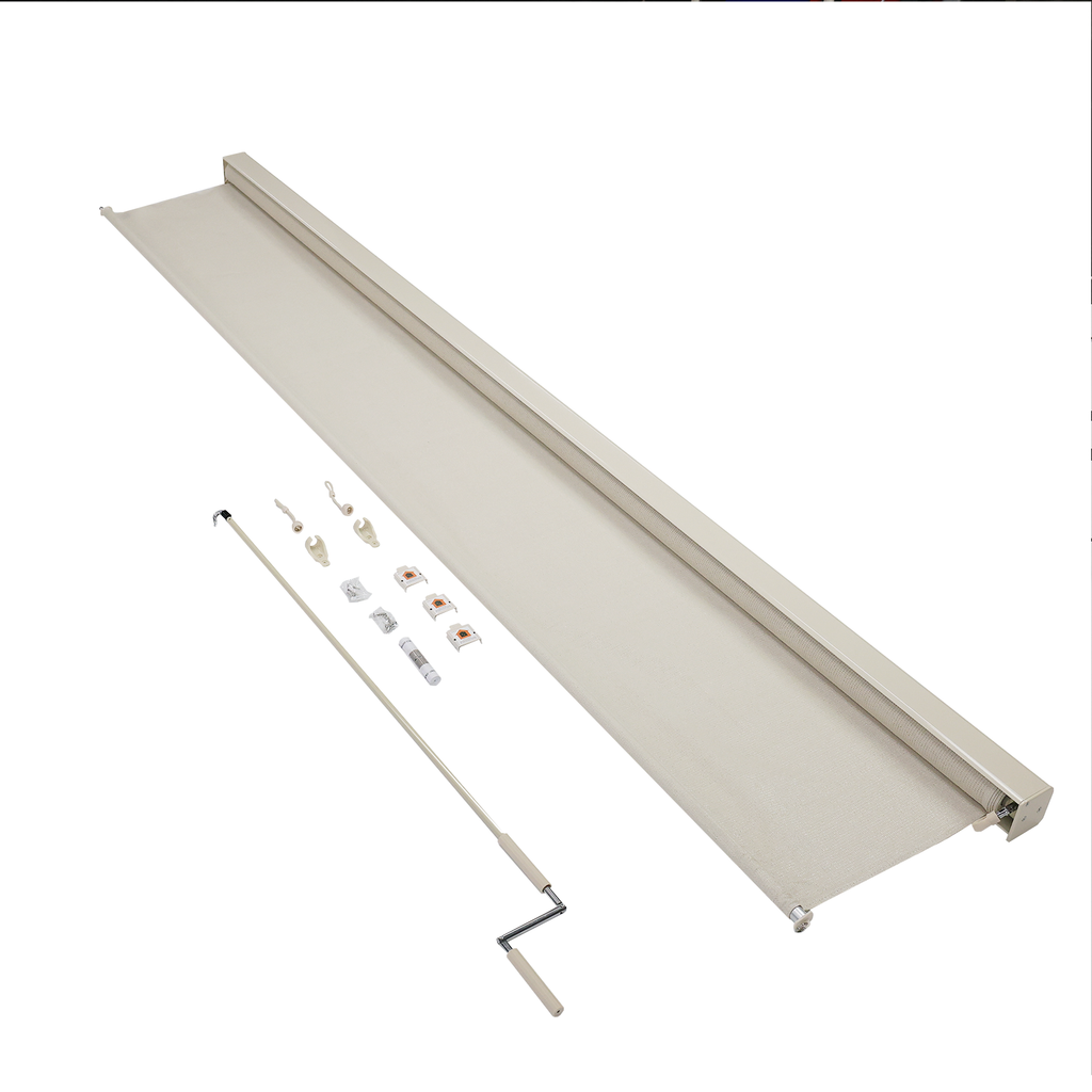 Coolaroo 2.1 x 2.4m Shell Crank Operated Outdoor Blind with Premium Pelmet - Image 10 of 10