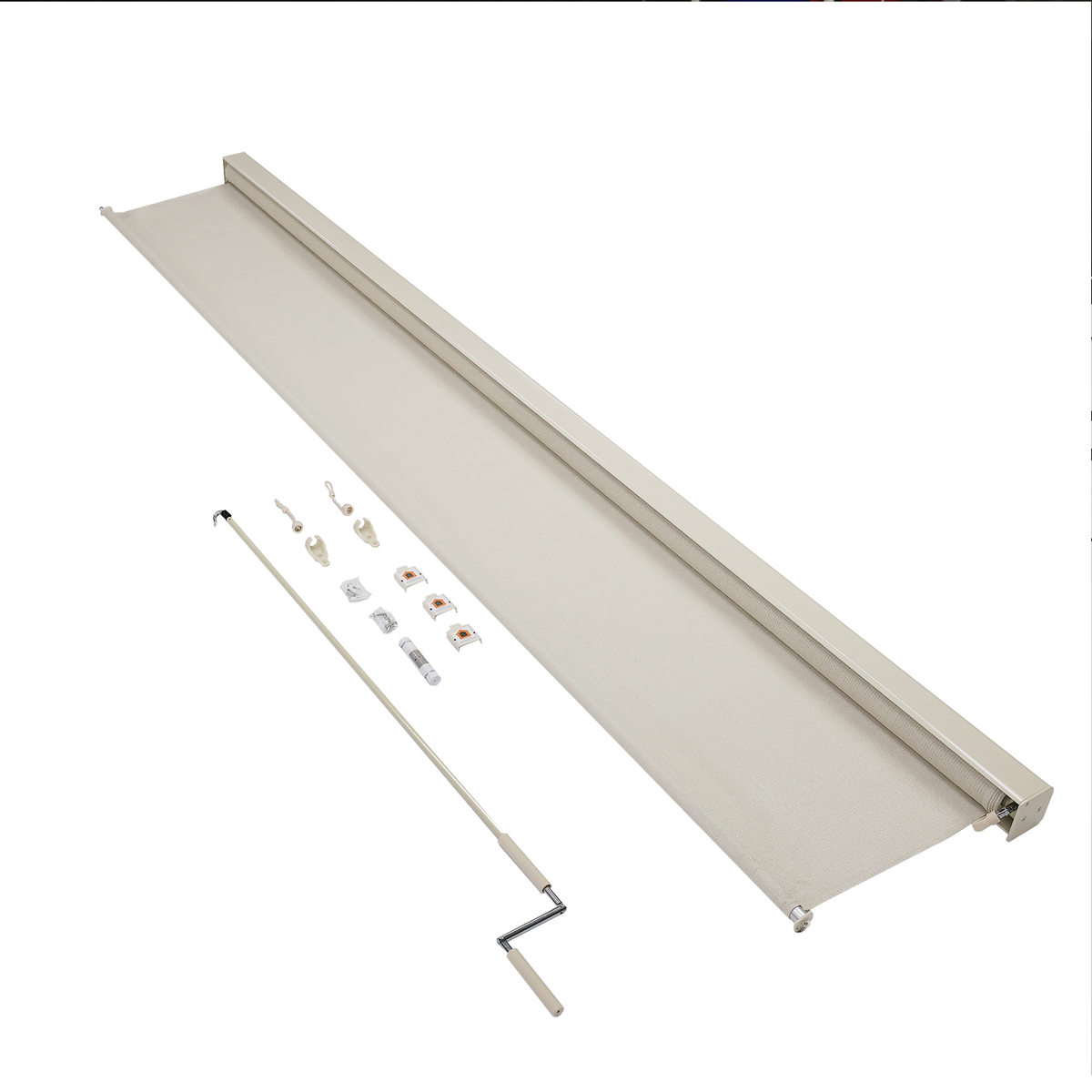 Coolaroo 2.1 x 2.4m Shell Crank Operated Outdoor Blind with Premium Pelmet - Image 10 of 10
