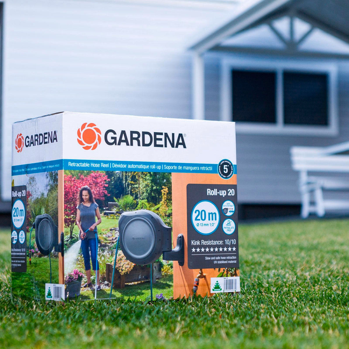 Gardena 20m Roll Up Retractable Hose Reel - Image 7 of 8