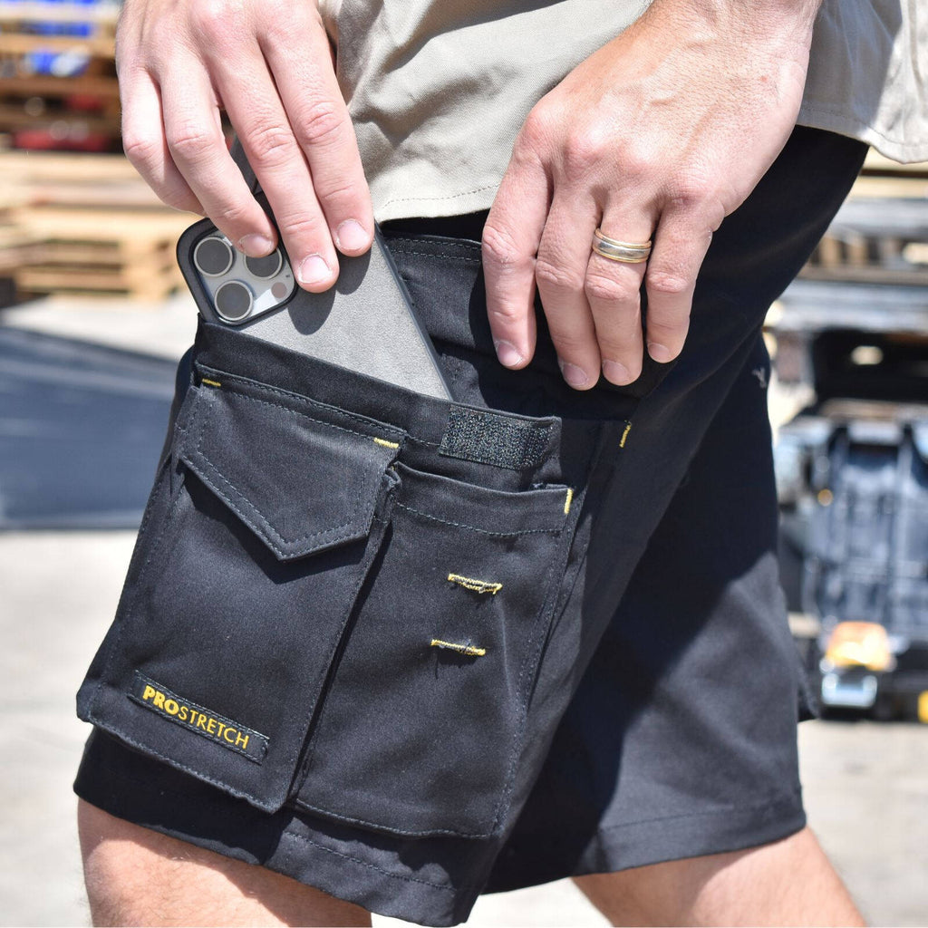 DeWALT Men's Black Bennington PROStretch Shorts - Image 5 of 9