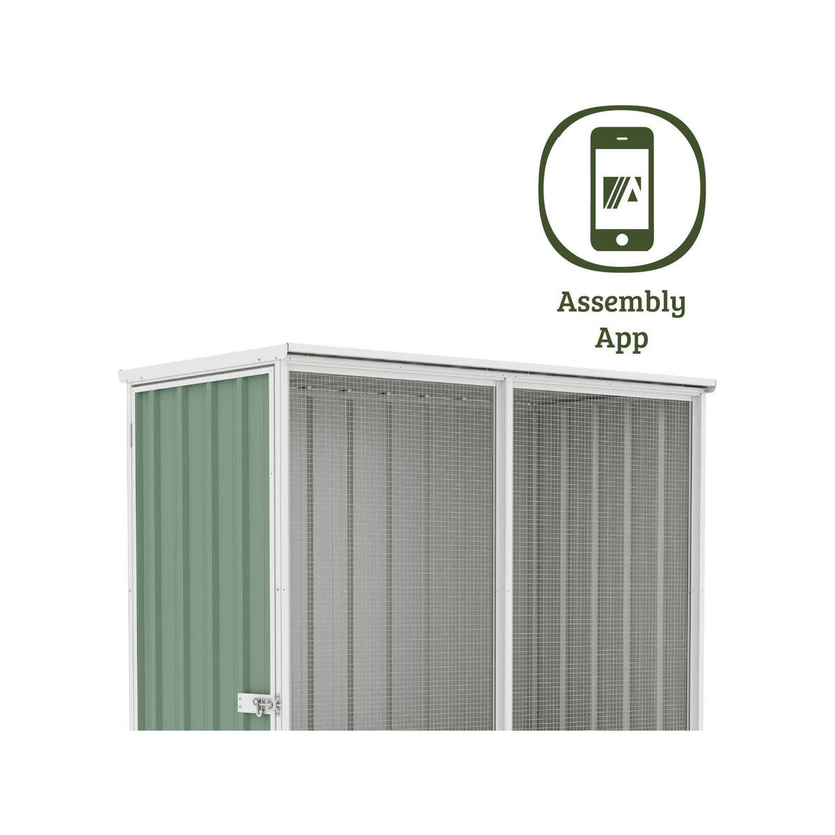 The Organic Garden Co 1.52 x 0.78 x 1.8m Pale Eucalypt Chicken Coop - Image 8 of 10
