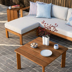 Mimosa Santo 3 Seater Timber Lounge with Cushion - Image 4 of 4