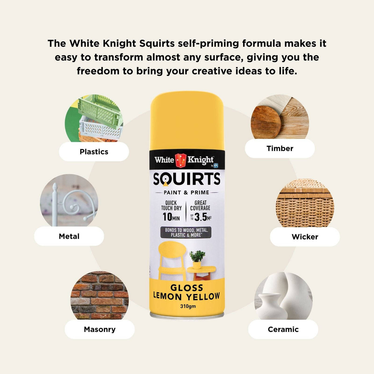 White Knight 310g Squirts Spray Paint - Image 186 of 205